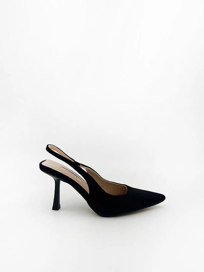 SLINGBACK PUMP IN BLACK-Sling Backs-CORINA- Pointure.AE