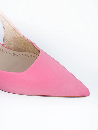 SLINGBACK PUMP IN PINK-Sling Backs-CORINA- Pointure.AE