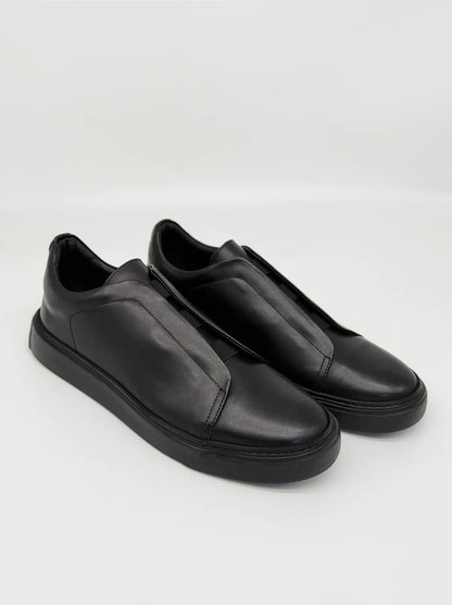 SLIP ON IN BLACK-Sneakers-BELTRAMI OSVALDO- Pointure.AE