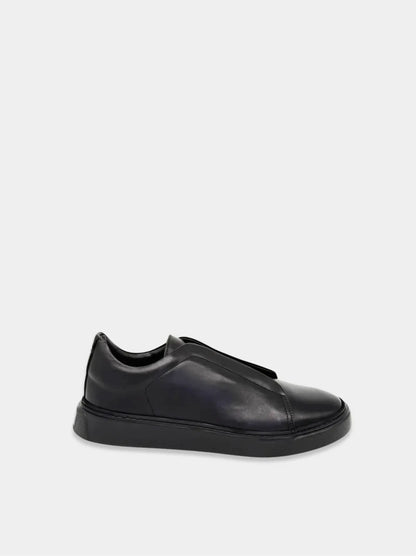SLIP ON IN BLACK-Sneakers-BELTRAMI OSVALDO-Pointure.AE
