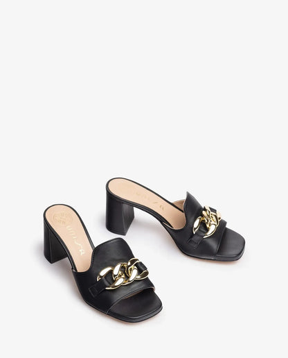 SLIP ON MULE WITH CHAIN DETAIL-Mules-UNISA- Pointure.AE