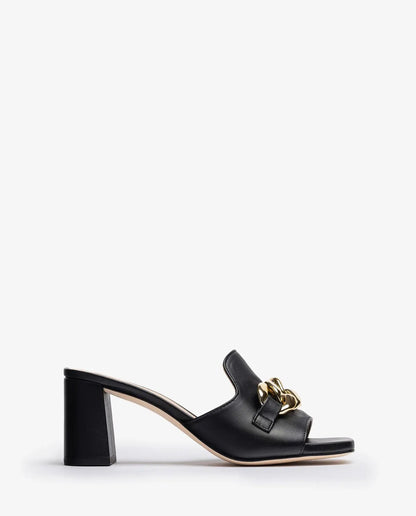 SLIP ON MULE WITH CHAIN DETAIL-Mules-UNISA- Pointure.AE