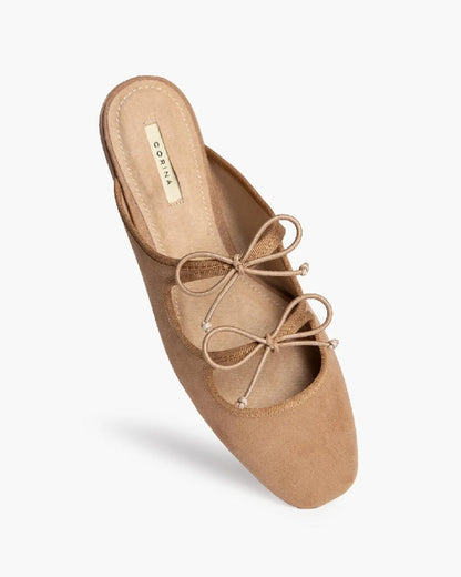SLIP-ON WITH BOW DETAIL-Slippers-CORINA- Pointure.AE