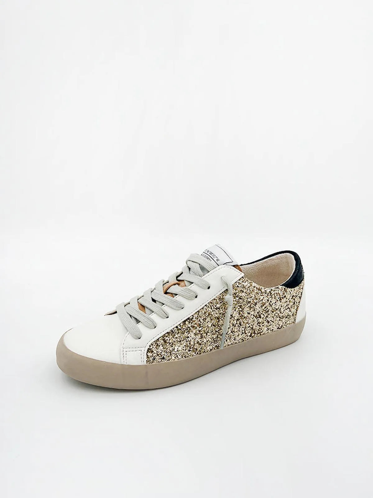 SNEAKERS IN GLITTER GOLD-Sneakers-CORINA- Pointure.AE