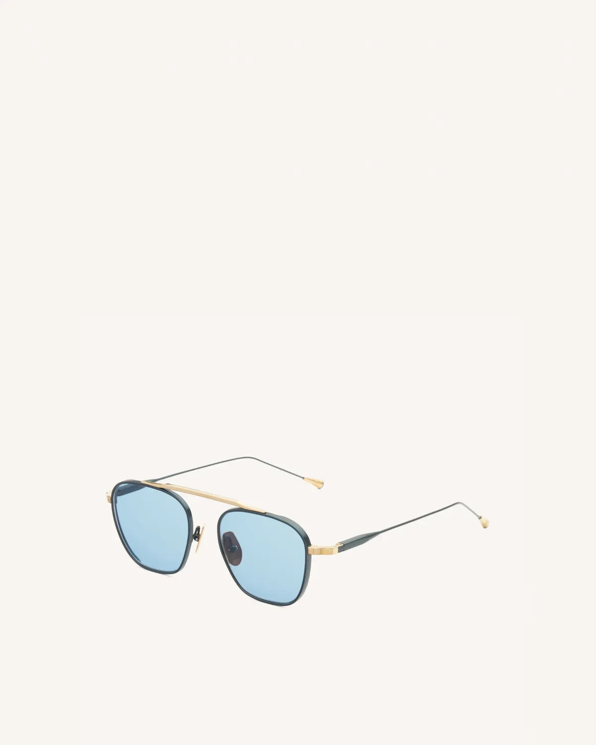 Spitfire -18K GOLD & BLUE/SOLID BLUE-Pilot Sunglasses-LUNETTERIE GÉNÉRALE- Pointure.AE