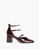 Strap Heels in Burgundy – Sandals by Corina | MĀJÅ