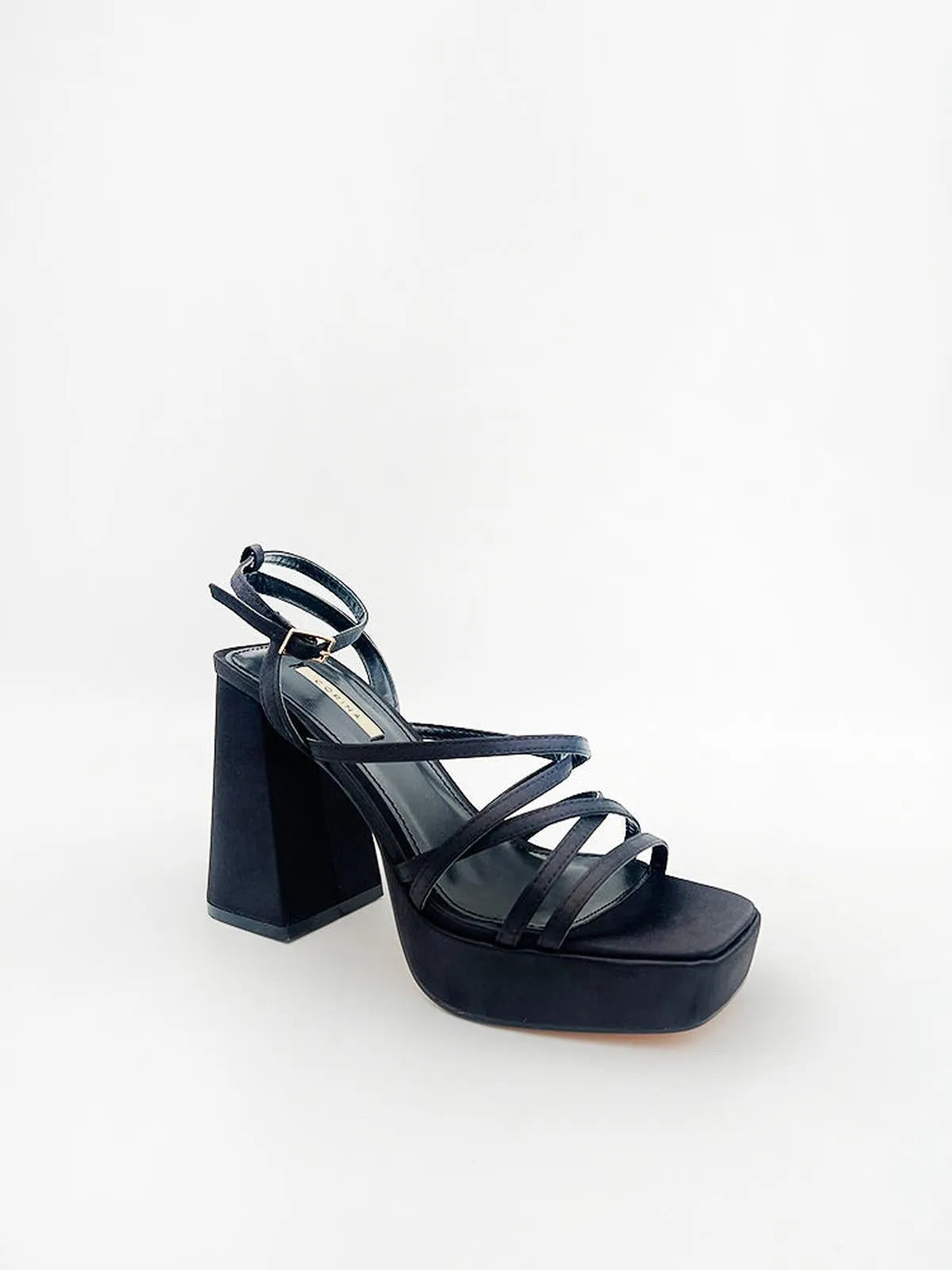 STRAPPY SANDALS WITH CHUNKY HEEL-Sandals-CORINA- Pointure.AE