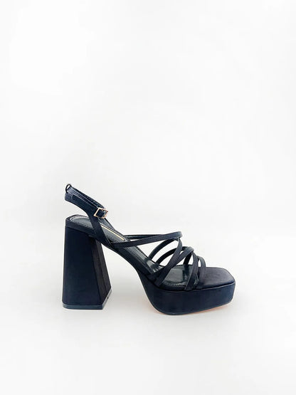 STRAPPY SANDALS WITH CHUNKY HEEL-Sandals-CORINA- Pointure.AE