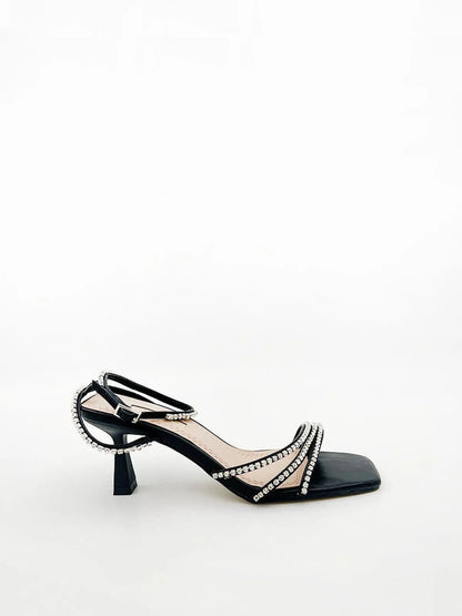 STRASS STRAPS SANDALS-Sandals-CORINA- Pointure.AE