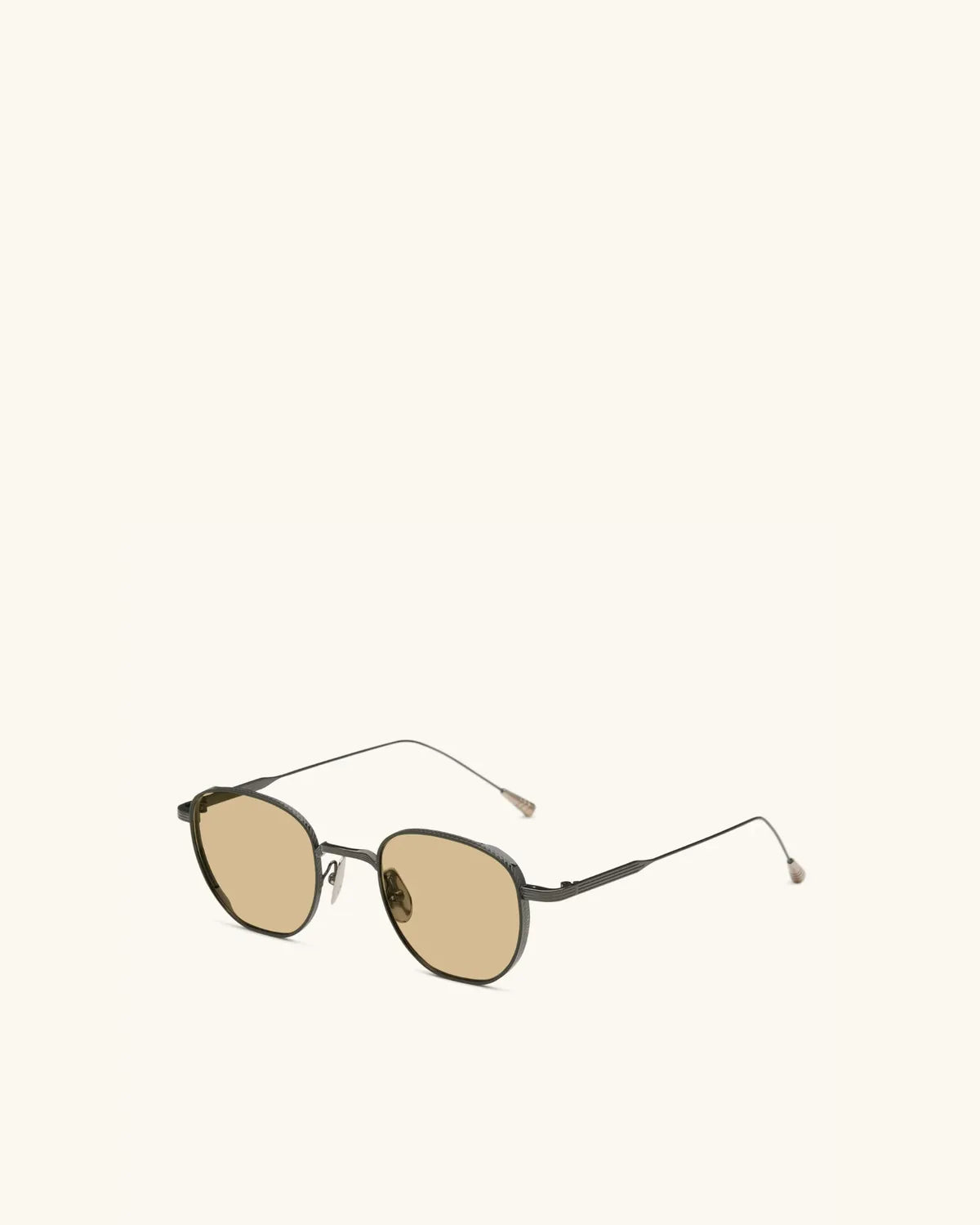 Studio 54 - GUNMETAL & 18K GOLD/BRONZE-Round Frame Sunglasses-LUNETTERIE GÉNÉRALE- Pointure.AE