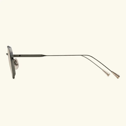 Studio 54 - GUNMETAL & 18K GOLD/BRONZE-Round Frame Sunglasses-LUNETTERIE GÉNÉRALE- Pointure.AE