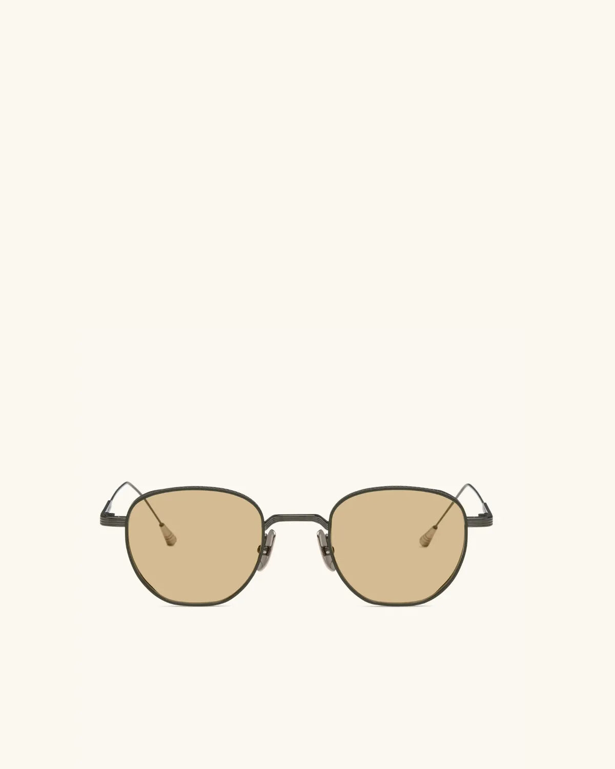 Studio 54 - GUNMETAL & 18K GOLD/BRONZE-Round Frame Sunglasses-LUNETTERIE GÉNÉRALE- Pointure.AE