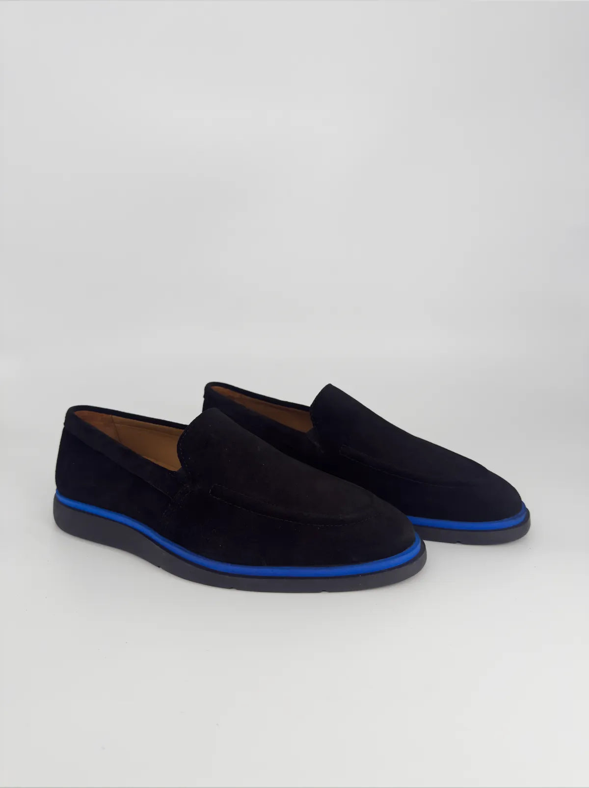 SUEDE BLACK LOAFER-Men Loafer-BELTRAMI OSVALDO- Pointure.AE