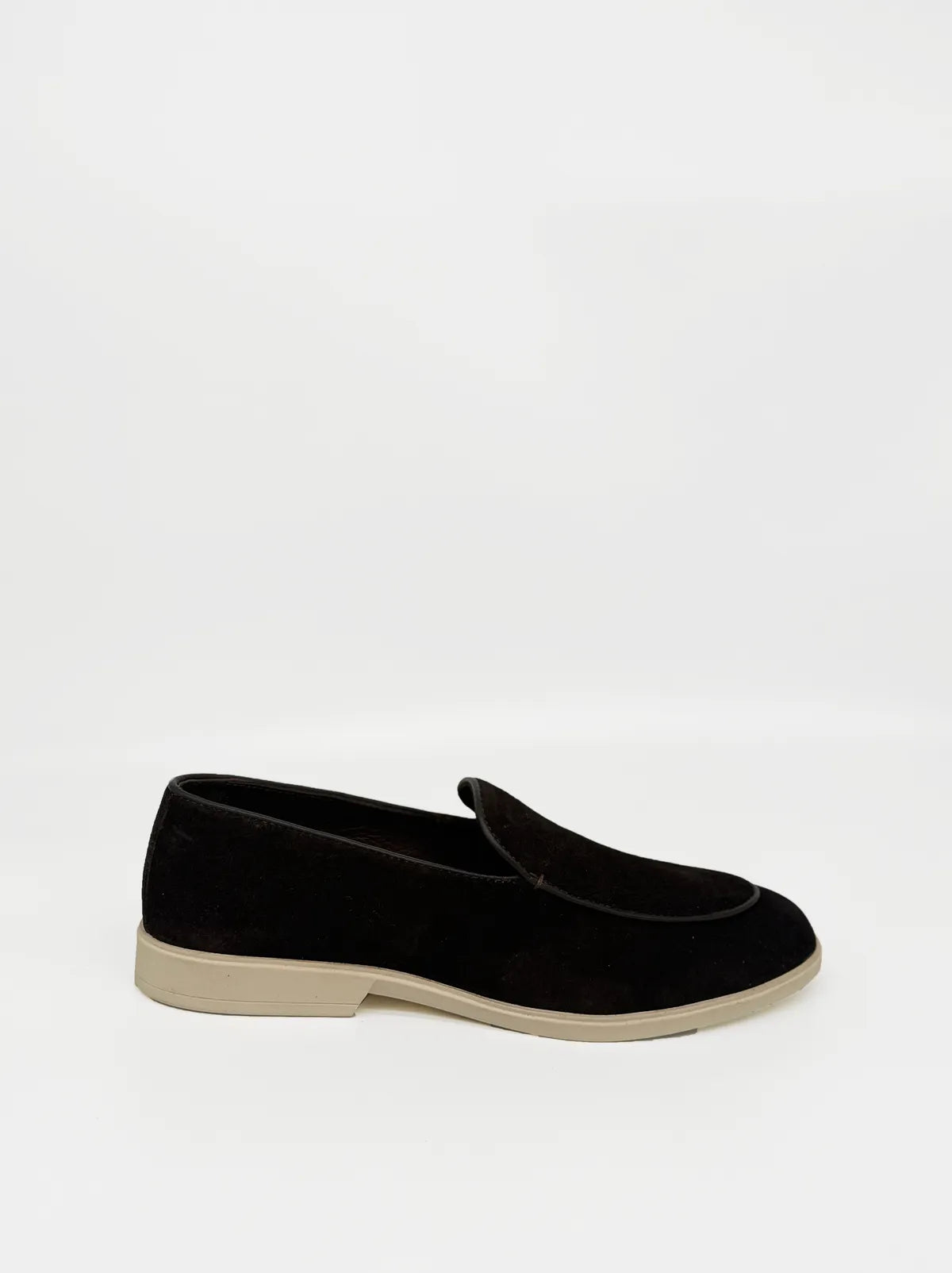 SUEDE BROWN LOAFER-Men Loafer-BELTRAMI OSVALDO- Pointure.AE