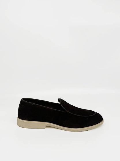 SUEDE BROWN LOAFER-Men Loafer-BELTRAMI OSVALDO- Pointure.AE