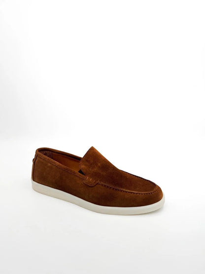 SUEDE BROWN LOAFER-Men Loafer-BELTRAMI OSVALDO- Pointure.AE
