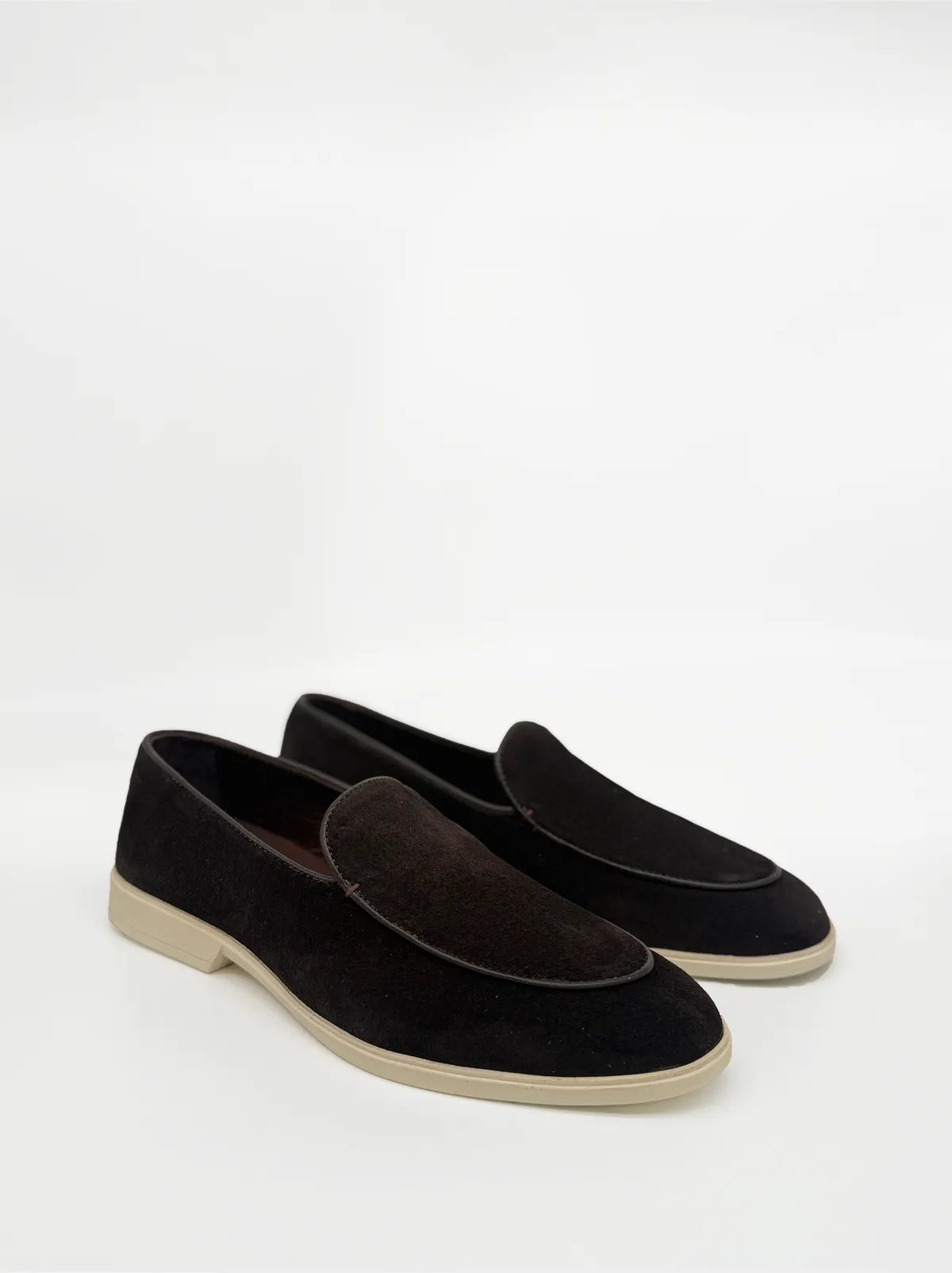SUEDE BROWN LOAFER-Men Loafer-BELTRAMI OSVALDO- Pointure.AE