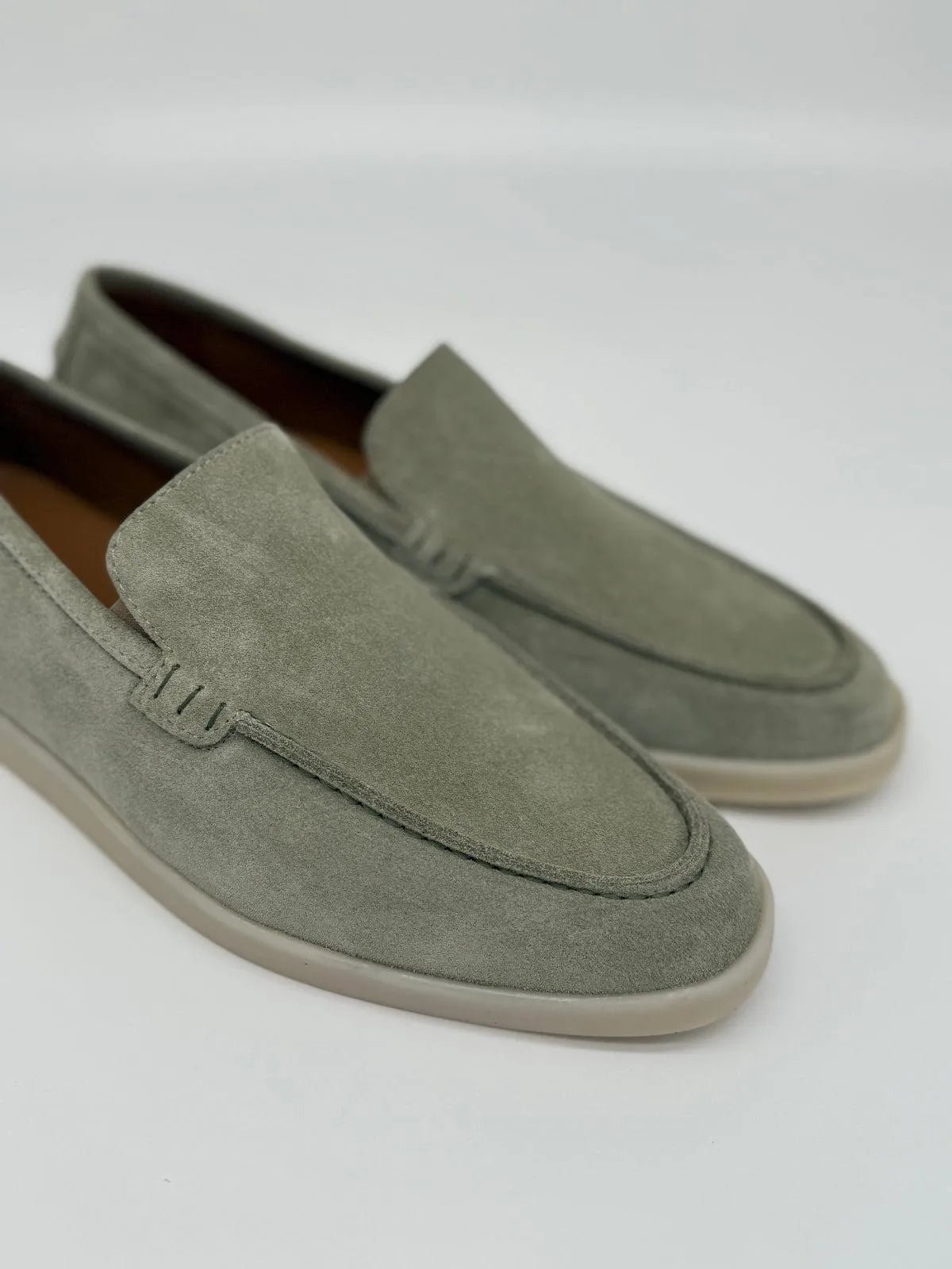 SUEDE LOAFER IN GREEN-Men Loafer-BELTRAMI OSVALDO- Pointure.AE