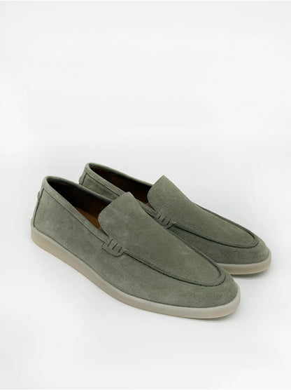 SUEDE LOAFER IN GREEN-Men Loafer-BELTRAMI OSVALDO- Pointure.AE