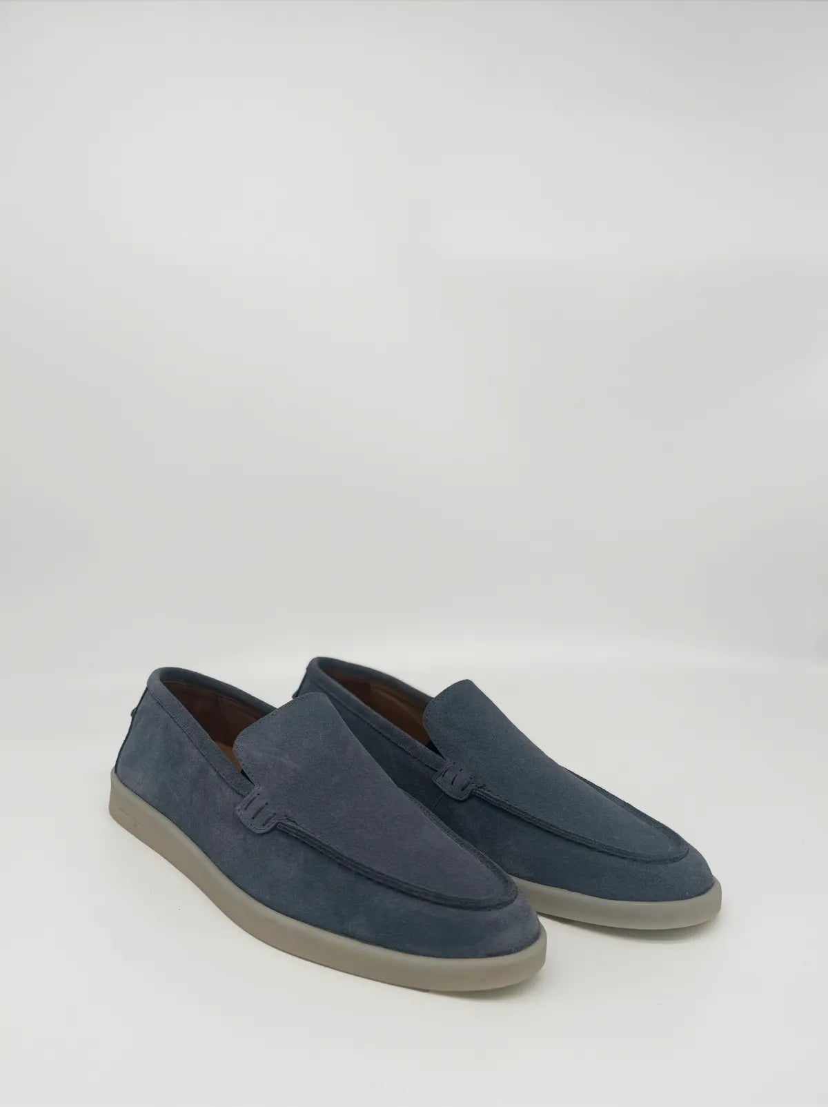 SUEDE LOAFER IN IRON-Men Loafer-BELTRAMI OSVALDO- Pointure.AE