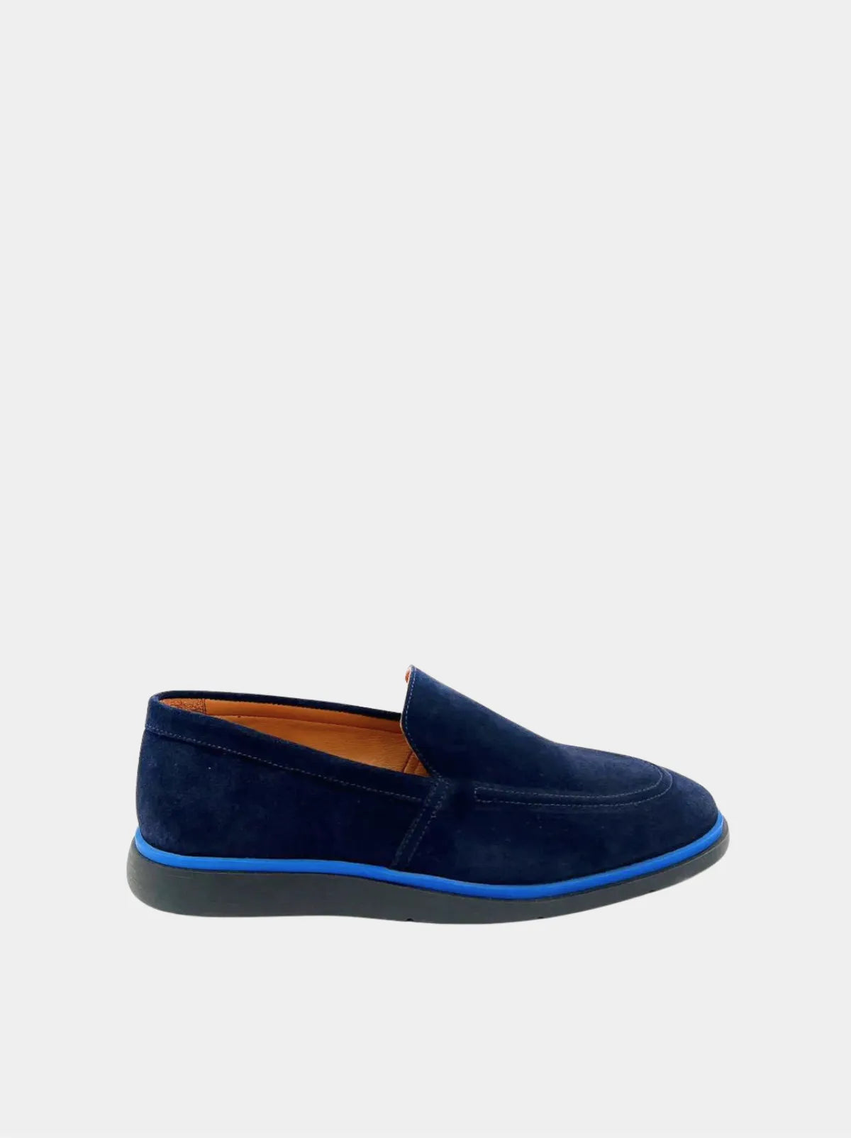 SUEDE NAVY LOAFER-Men Loafer-BELTRAMI OSVALDO-Pointure.AE