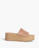 Suede Wedge Mule in Light Pink – Mules by Corina | MĀJÅ