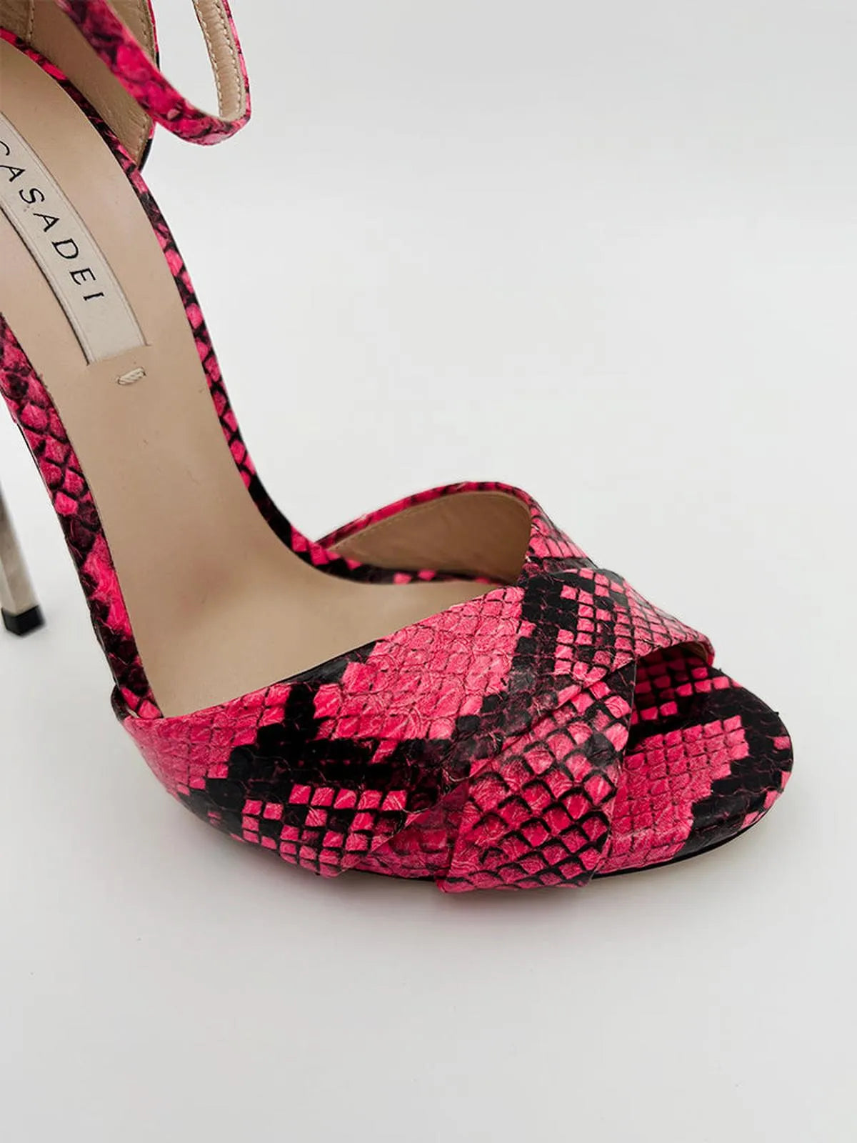 TECHNO BLADE IN PYTHON-Sandals-CASADEI- Pointure.AE