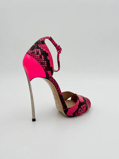 TECHNO BLADE IN PYTHON-Sandals-CASADEI- Pointure.AE