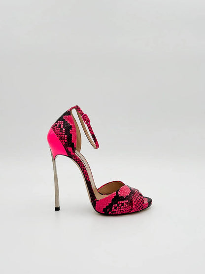 TECHNO BLADE IN PYTHON-Sandals-CASADEI- Pointure.AE