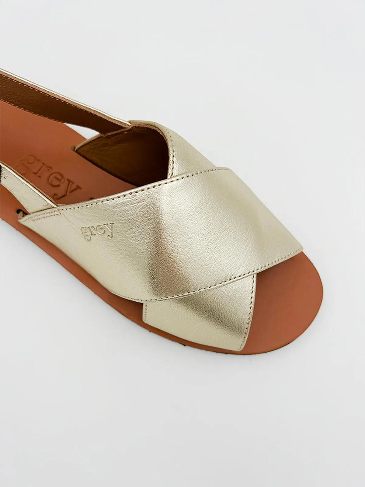THE CROSSOVER IN GOLD-Sandals-GREY- Pointure.AE