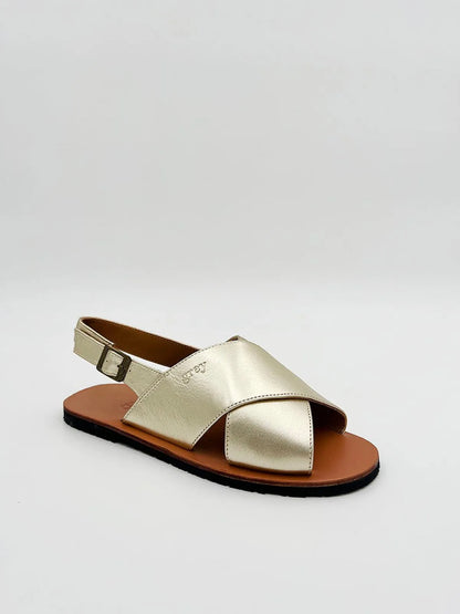 THE CROSSOVER IN GOLD-Sandals-GREY- Pointure.AE