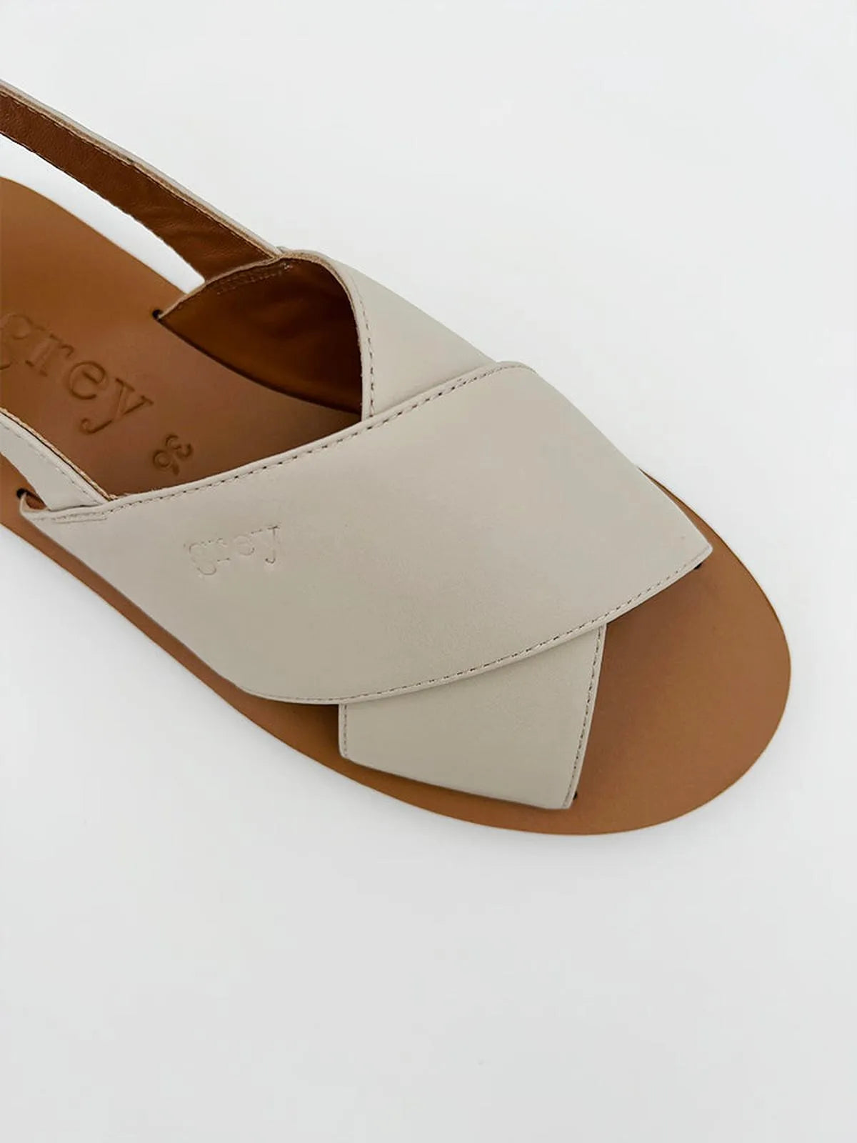 THE CROSSOVER IN IVORY-Sandals-GREY- Pointure.AE