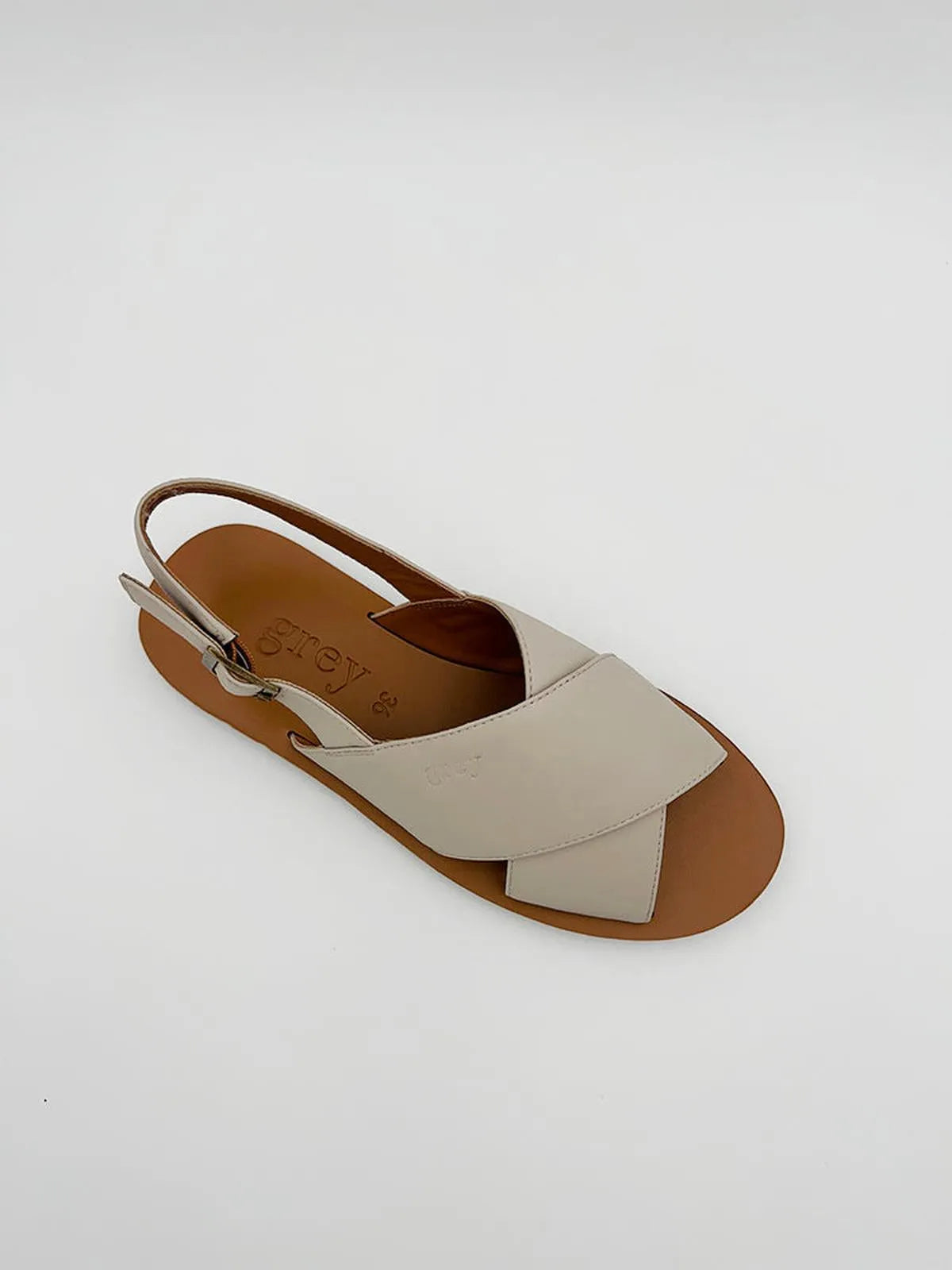 THE CROSSOVER IN IVORY-Sandals-GREY- Pointure.AE