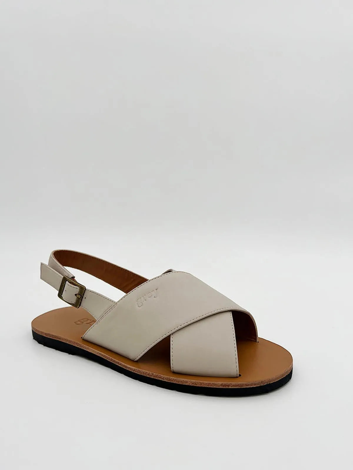 THE CROSSOVER IN IVORY-Sandals-GREY- Pointure.AE