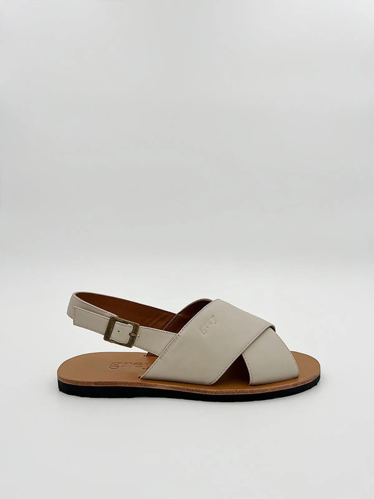 THE CROSSOVER IN IVORY-Sandals-GREY- Pointure.AE