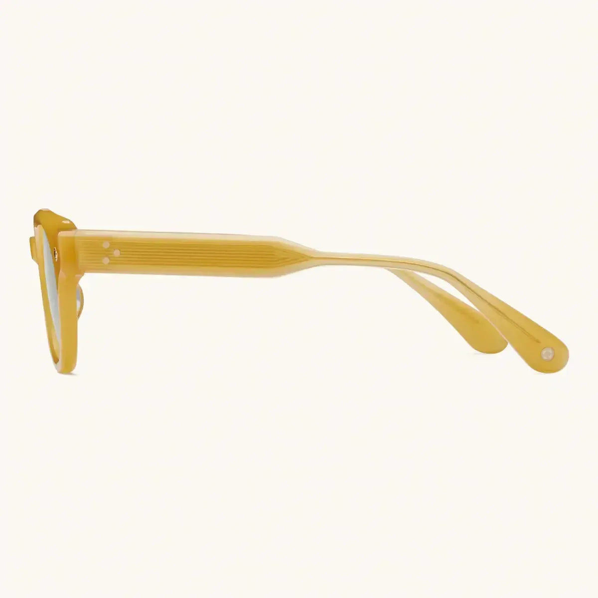 The Gift Of Mortality - HONEY CRYSTAL & 18K GOLD/SOLID GREEN G13-Round Frame Sunglasses-LUNETTERIE GÉNÉRALE- Pointure.AE