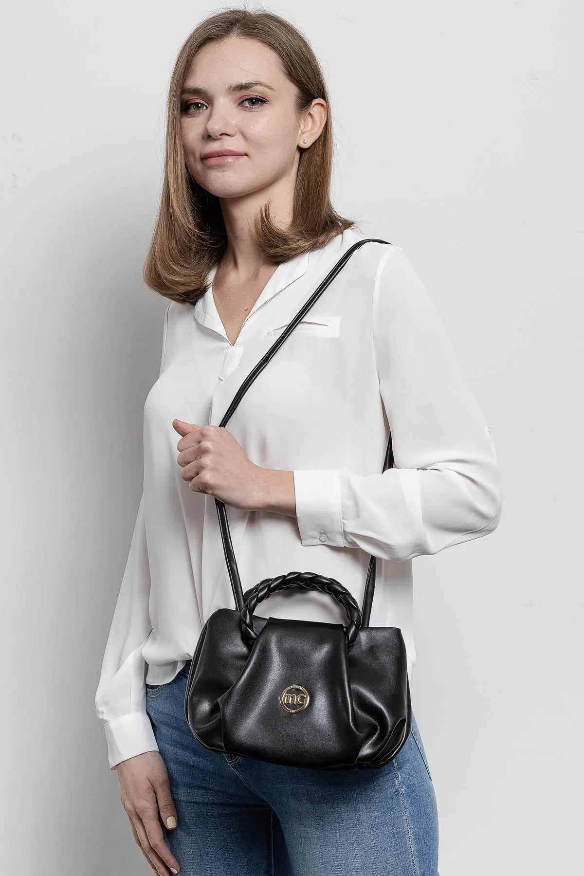 TOP HANDLE CROSS-BODY BAG-Top Handle Bags-MARIE CLAIRE- Pointure.AE
