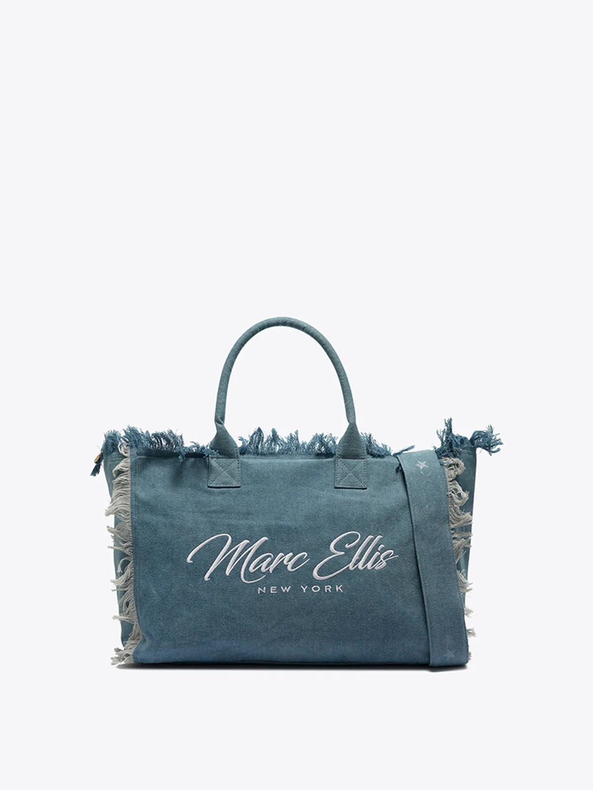 TOTE BAG IN JEANS-Tote Bags-MARC ELLIS- Pointure.AE