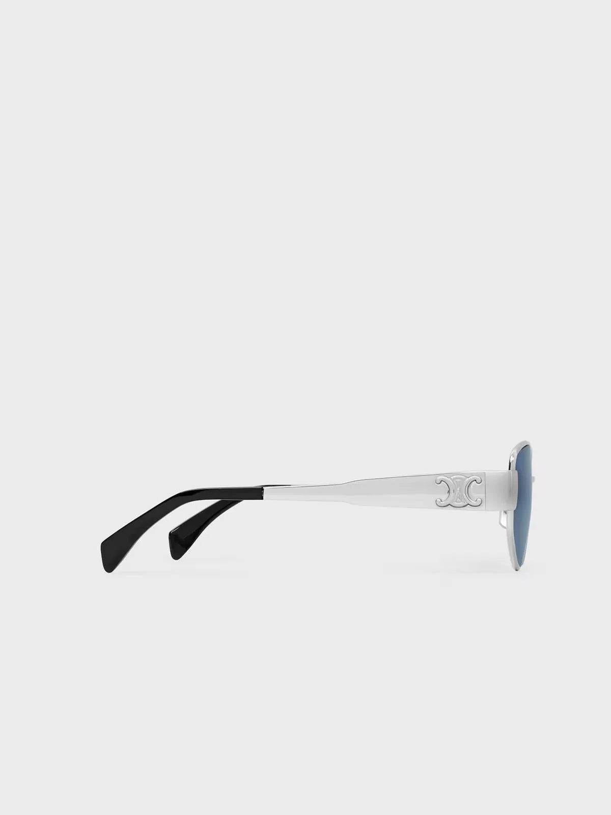 TRIOMPHE METAL 04 SUNGLASSES IN METAL-D-Frame Sunglasses-CELINE- Pointure.AE