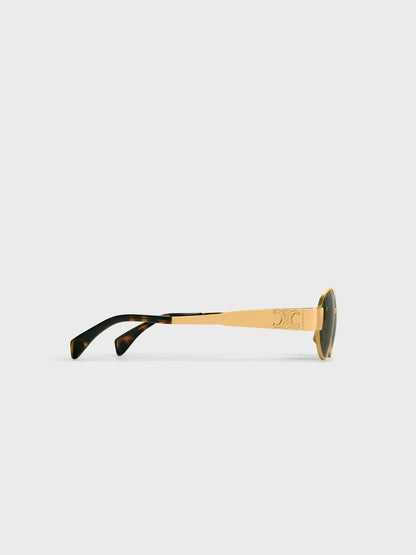 TRIOMPHE METAL SUNGLASSES-Oval Frame Sunglasses-CELINE- Pointure.AE