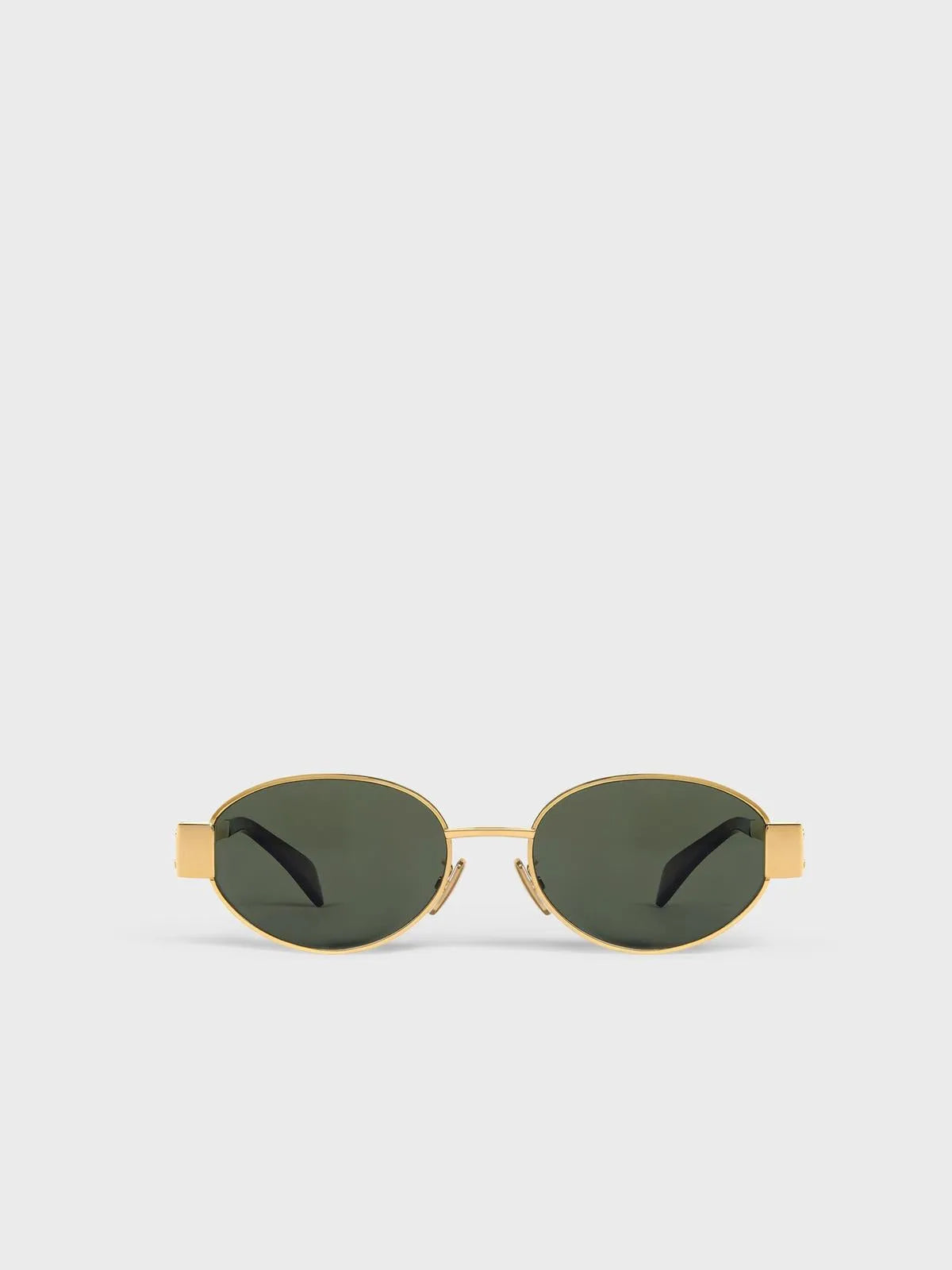 TRIOMPHE METAL SUNGLASSES-Oval Frame Sunglasses-CELINE- Pointure.AE