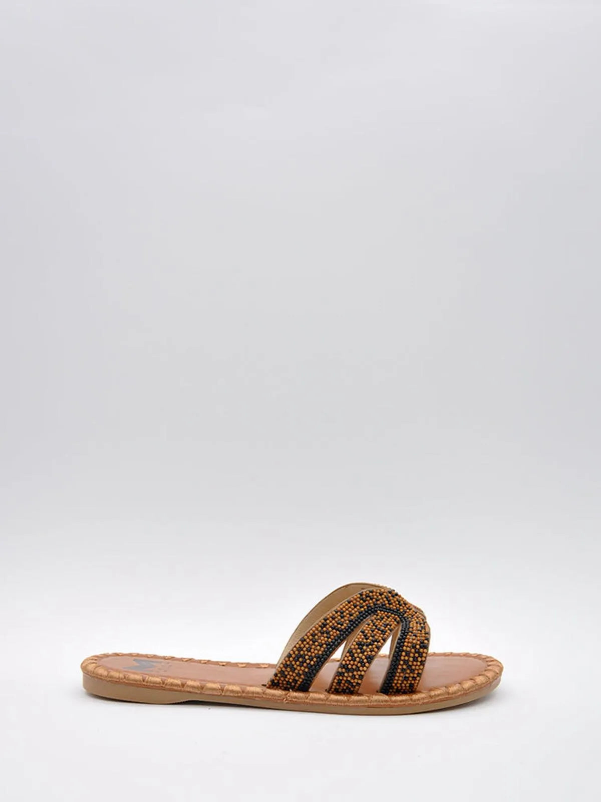 "TWO-TONE" BEADED SLIPPER-Slippers-MAGA MILANO- Pointure.AE