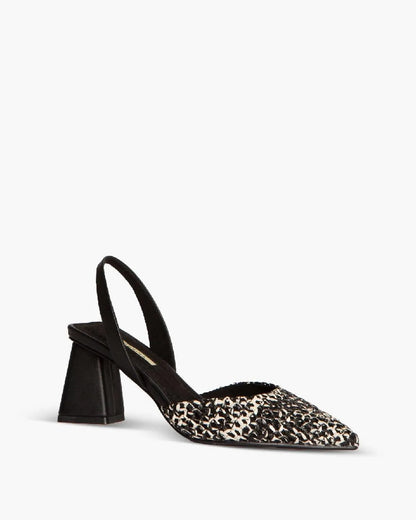TWO TONE BRAIDED SLINGBACK-Sling Backs-CORINA- Pointure.AE
