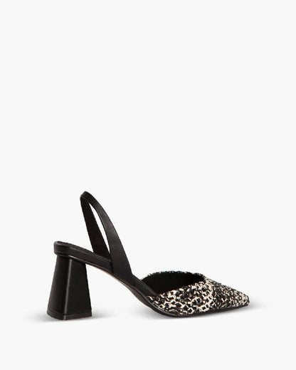 TWO TONE BRAIDED SLINGBACK-Sling Backs-CORINA- Pointure.AE