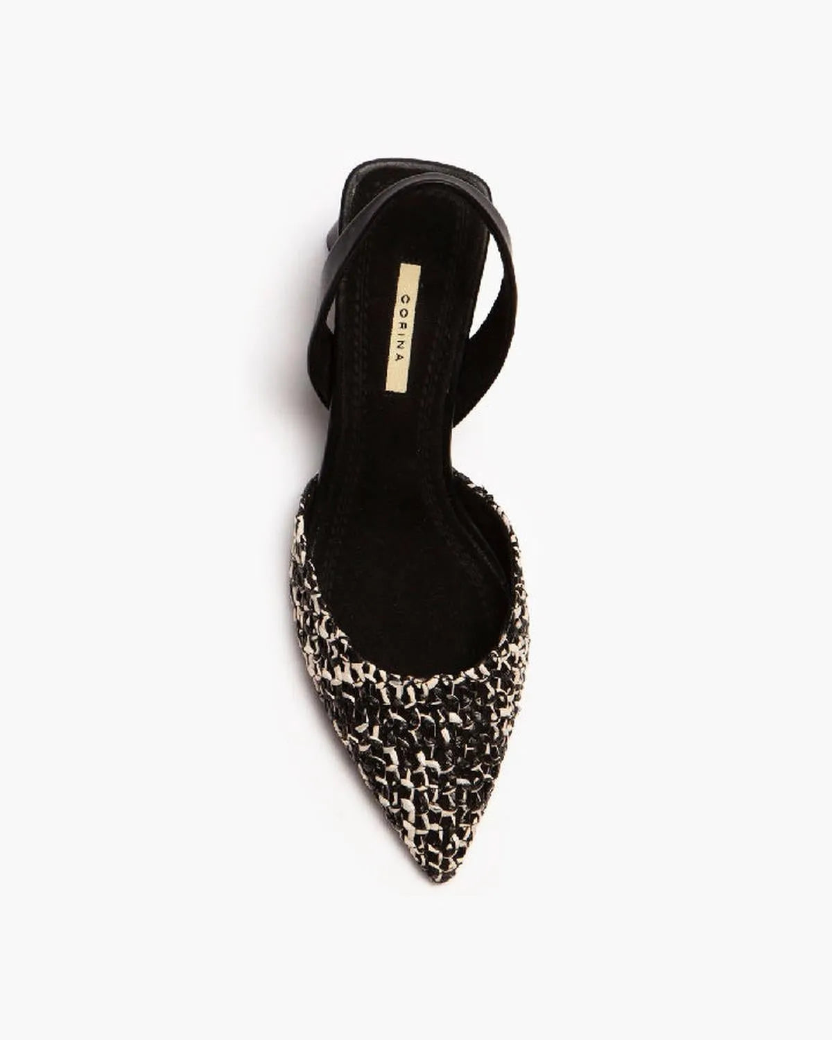 TWO TONE BRAIDED SLINGBACK-Sling Backs-CORINA- Pointure.AE