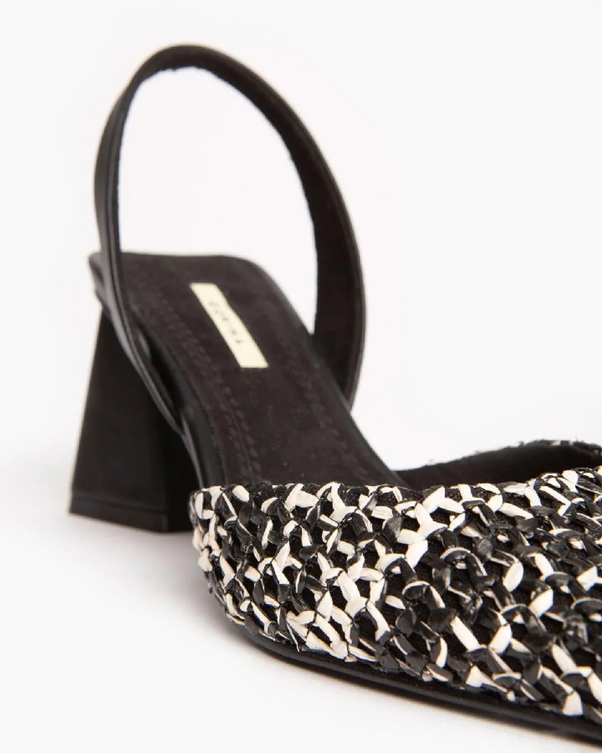 TWO TONE BRAIDED SLINGBACK-Sling Backs-CORINA- Pointure.AE