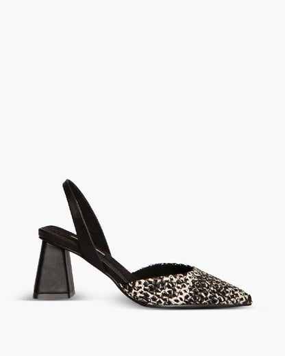 TWO TONE BRAIDED SLINGBACK-Sling Backs-CORINA- Pointure.AE