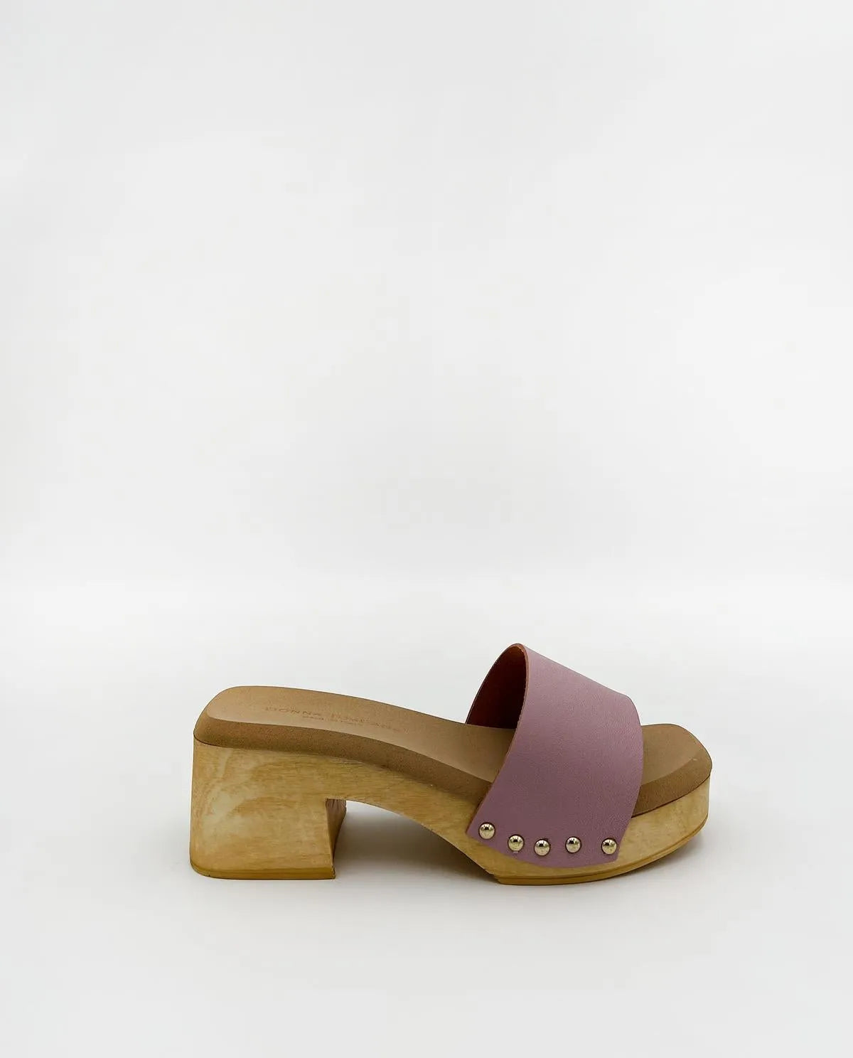 WOODEN MULE IN PINK-Mules-MADE IN ITALY- Pointure.AE