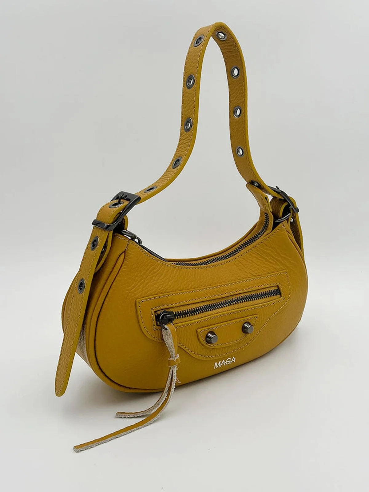 YELLOW TOP-HANDLE BAG-Top Handle Bags-MAGA MILANO- Pointure.AE