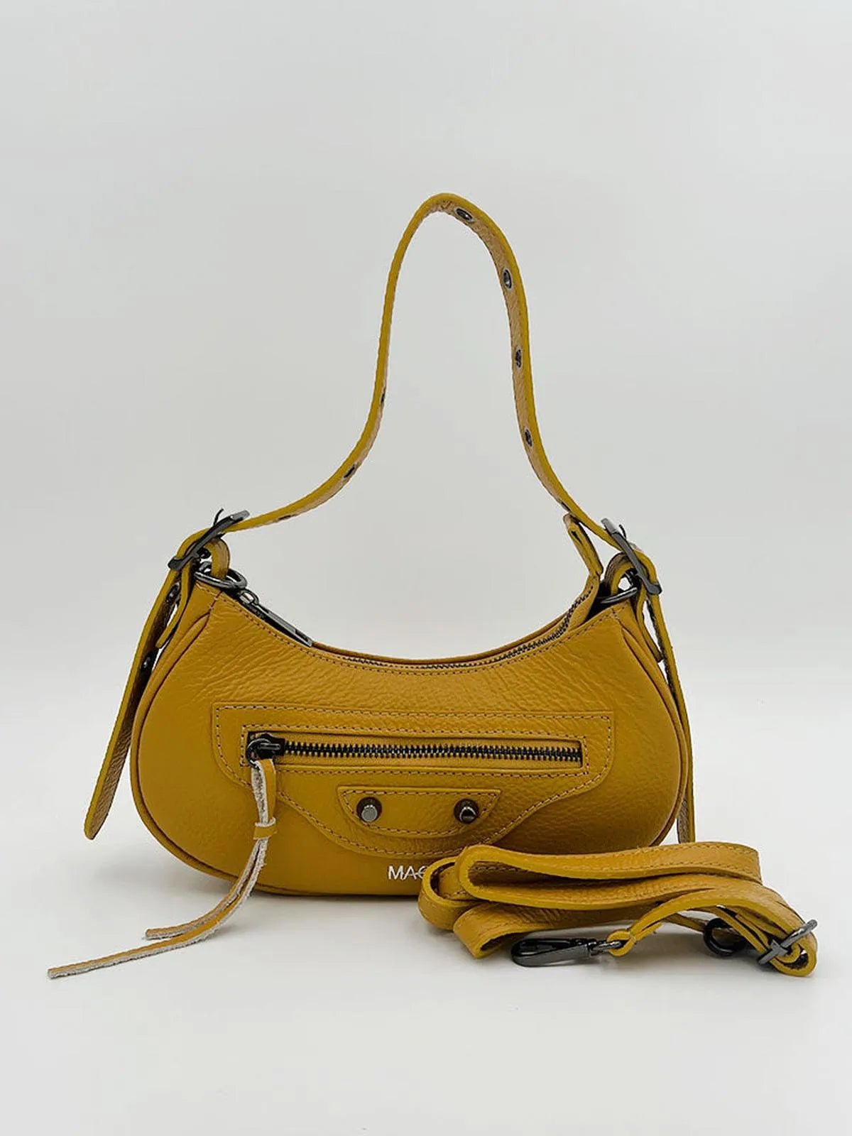 YELLOW TOP-HANDLE BAG-Top Handle Bags-MAGA MILANO- Pointure.AE